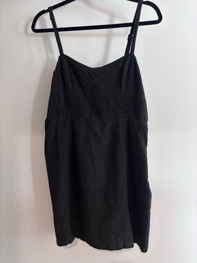 Urban Outfitters Black Mini Spaghetti-Strap Dress